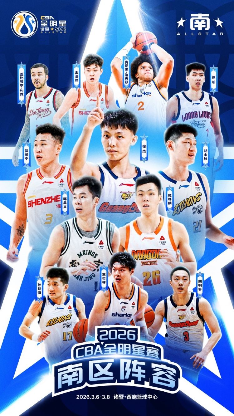 乐鱼app-CBA全明星正赛完整阵容：赵睿徐杰首发 胡明轩赵继伟徐昕周琦替补